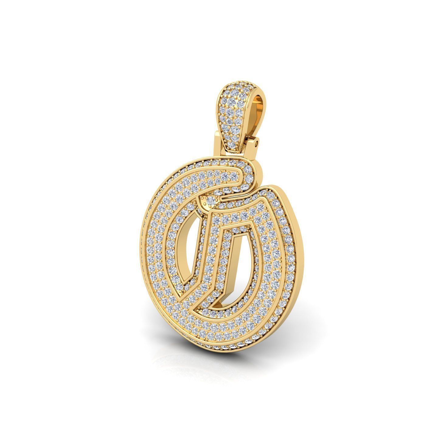 O Initial Capital Fancy Latter 3d Model and Render Detail 3D print model_10