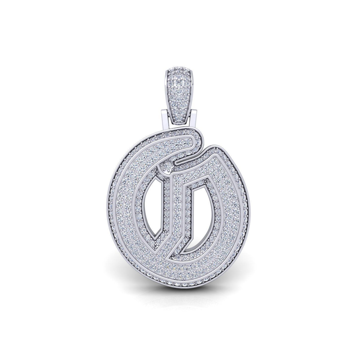 O Initial Capital Fancy Latter 3d Model and Render Detail 3D print model_1