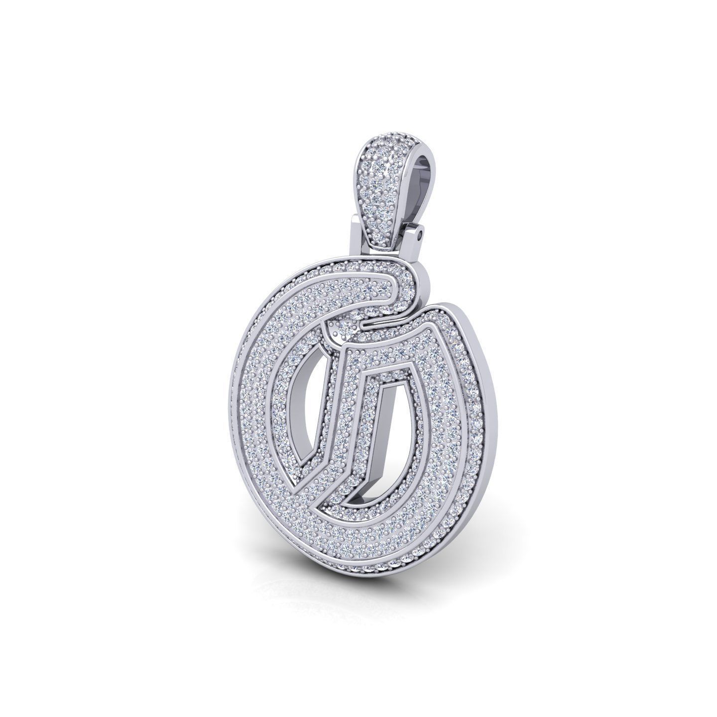 O Initial Capital Fancy Latter 3d Model and Render Detail 3D print model_12