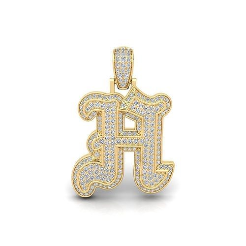 H Initial Capital Fancy Latter 3d Model and Render Detail 3D print model