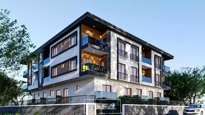 Blender Apartment Scene 3D model