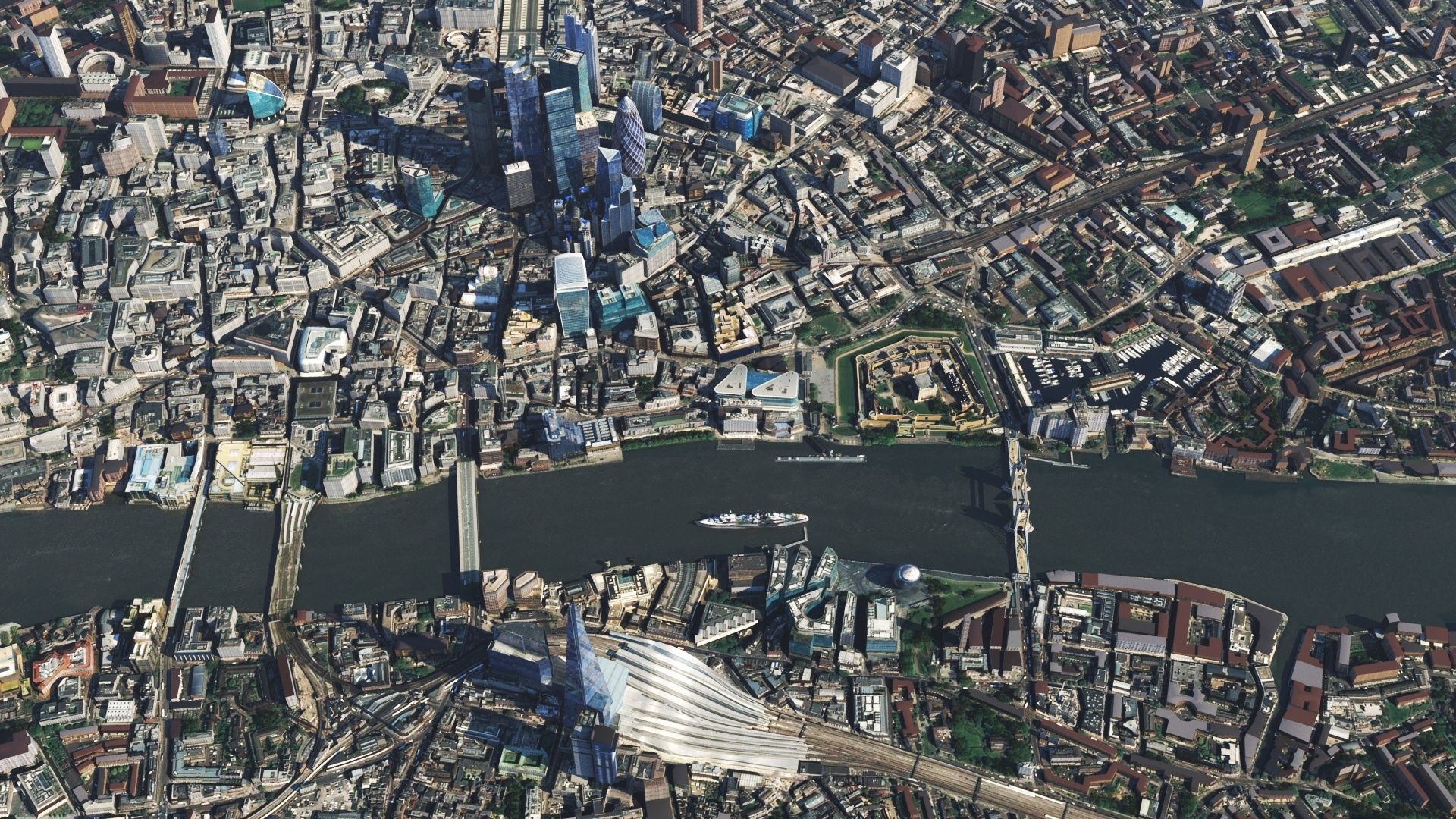 London and river thames 3D model_9