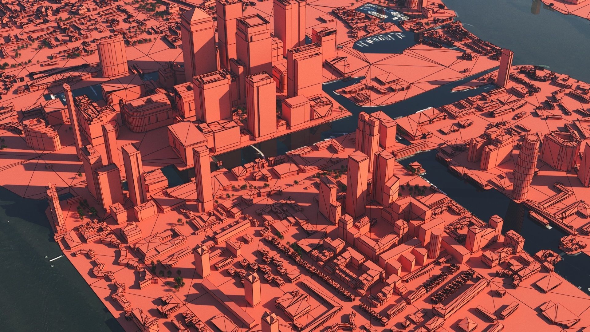 London and river thames 3D model_21