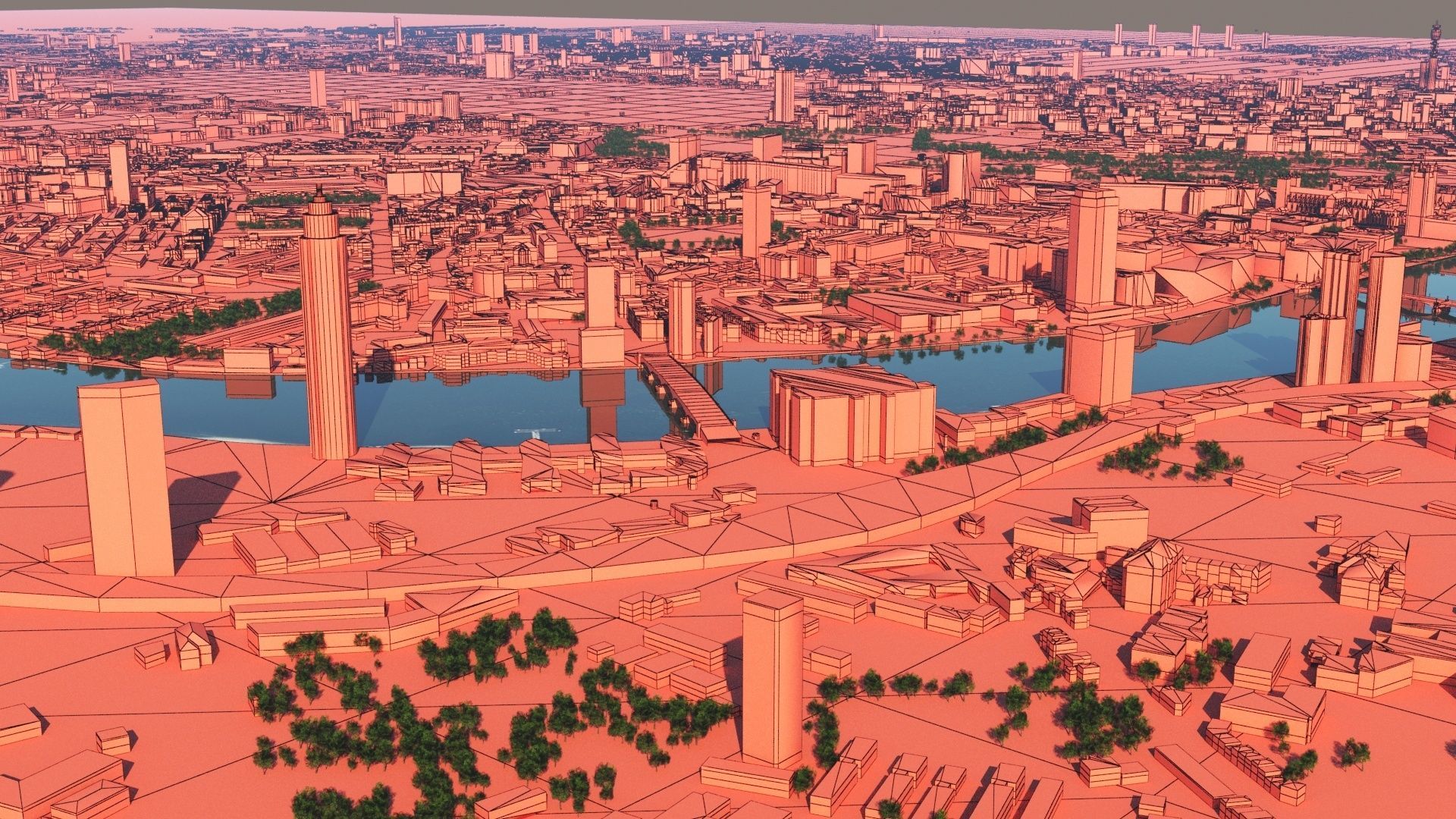 London and river thames 3D model_20