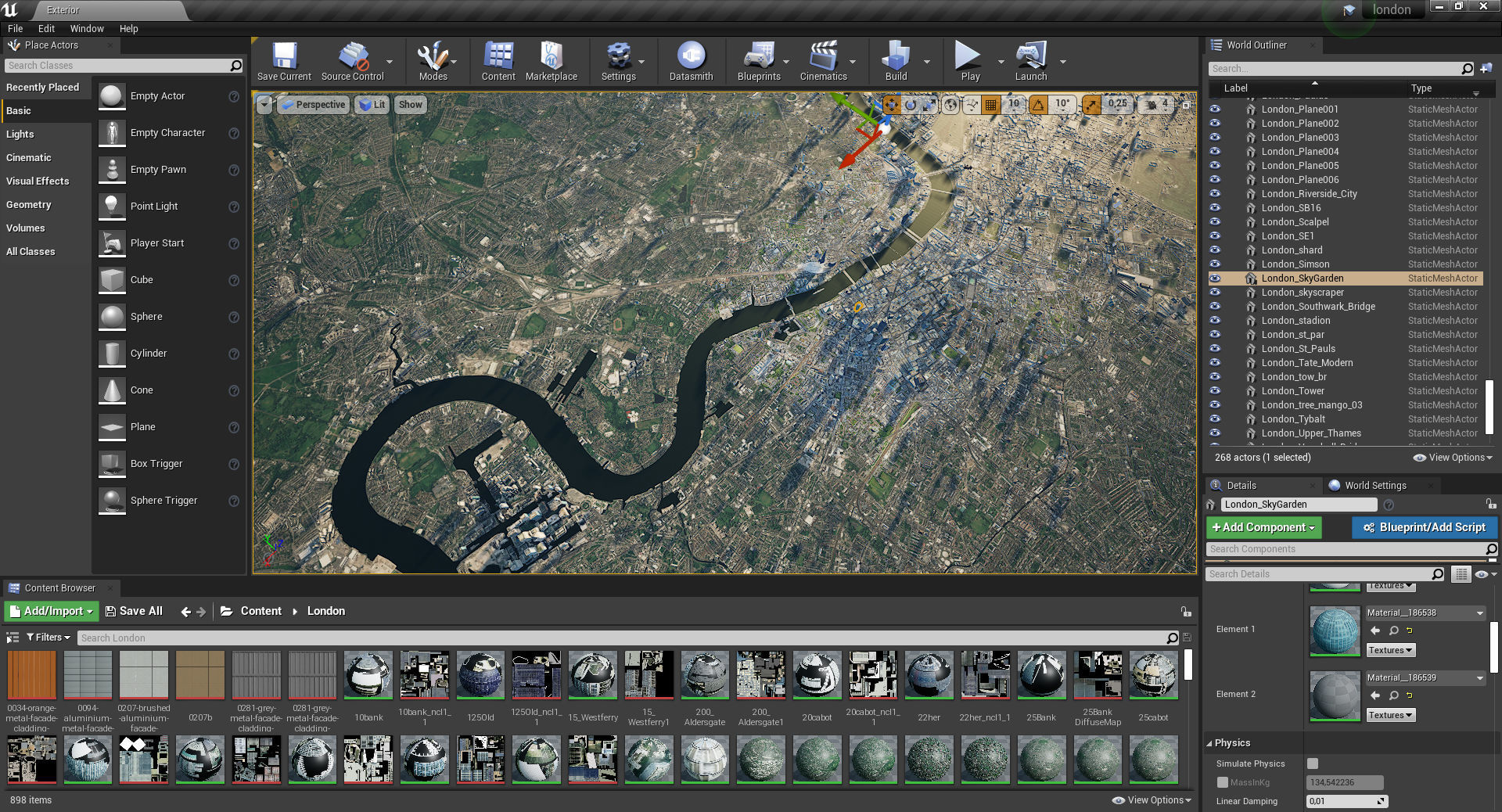 London and river thames 3D model_42
