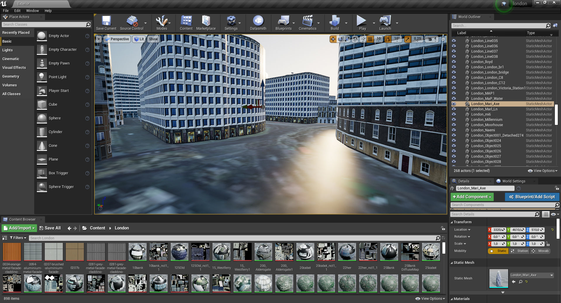 London and river thames 3D model_48