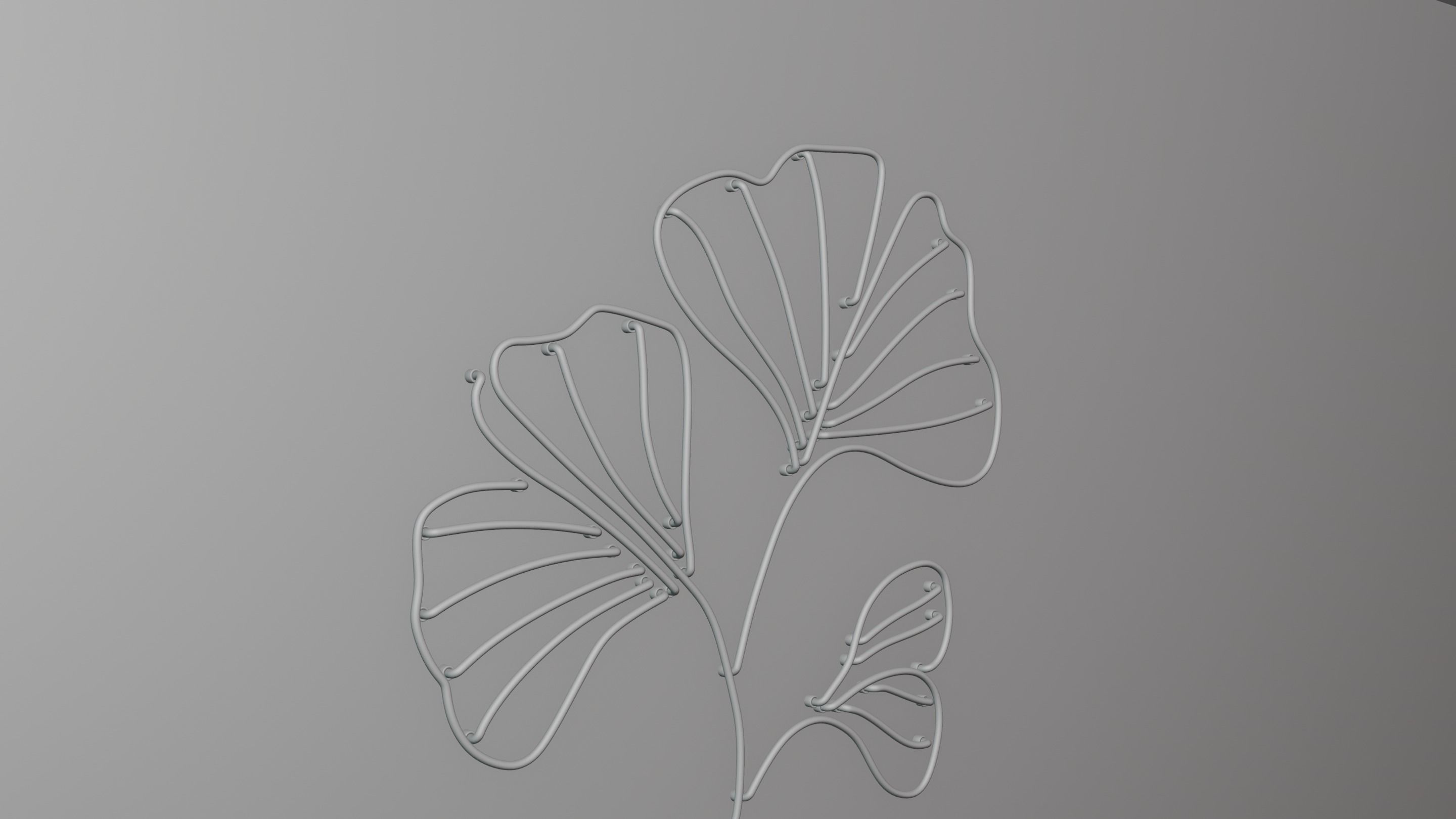 Neon 3D Model 21 - Leaf 3 3D model_11