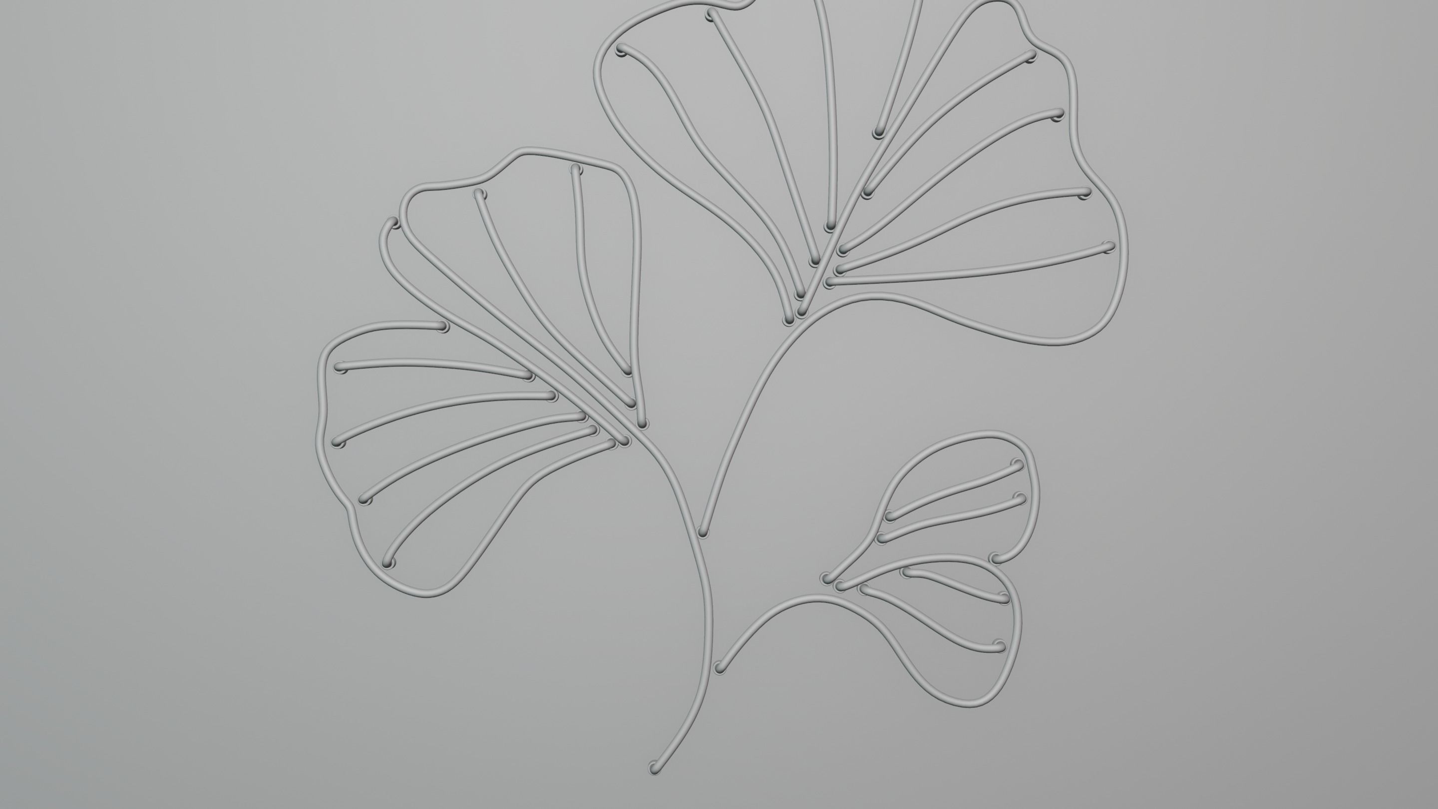 Neon 3D Model 21 - Leaf 3 3D model_9