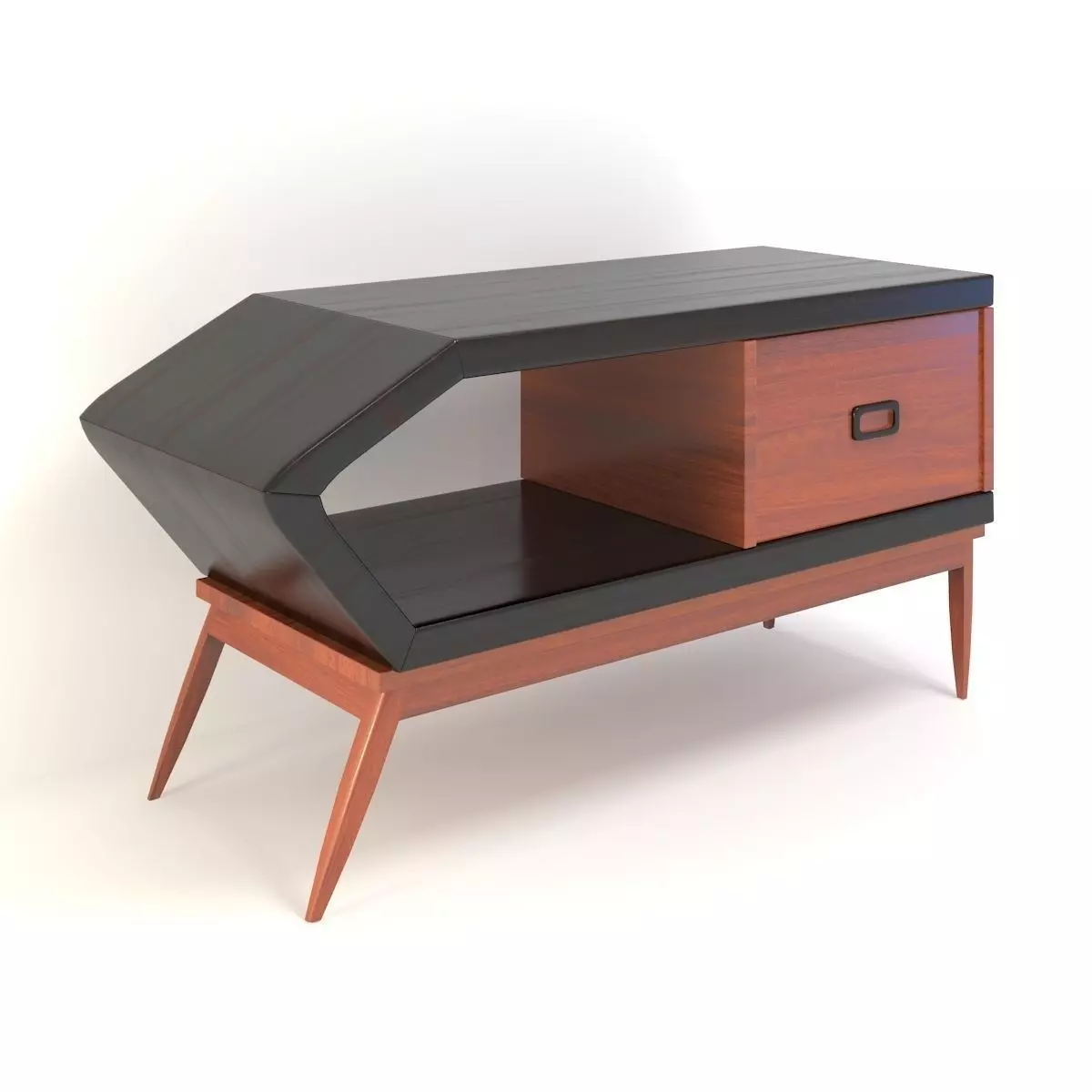 Retro Cupboard 9 3D model_0