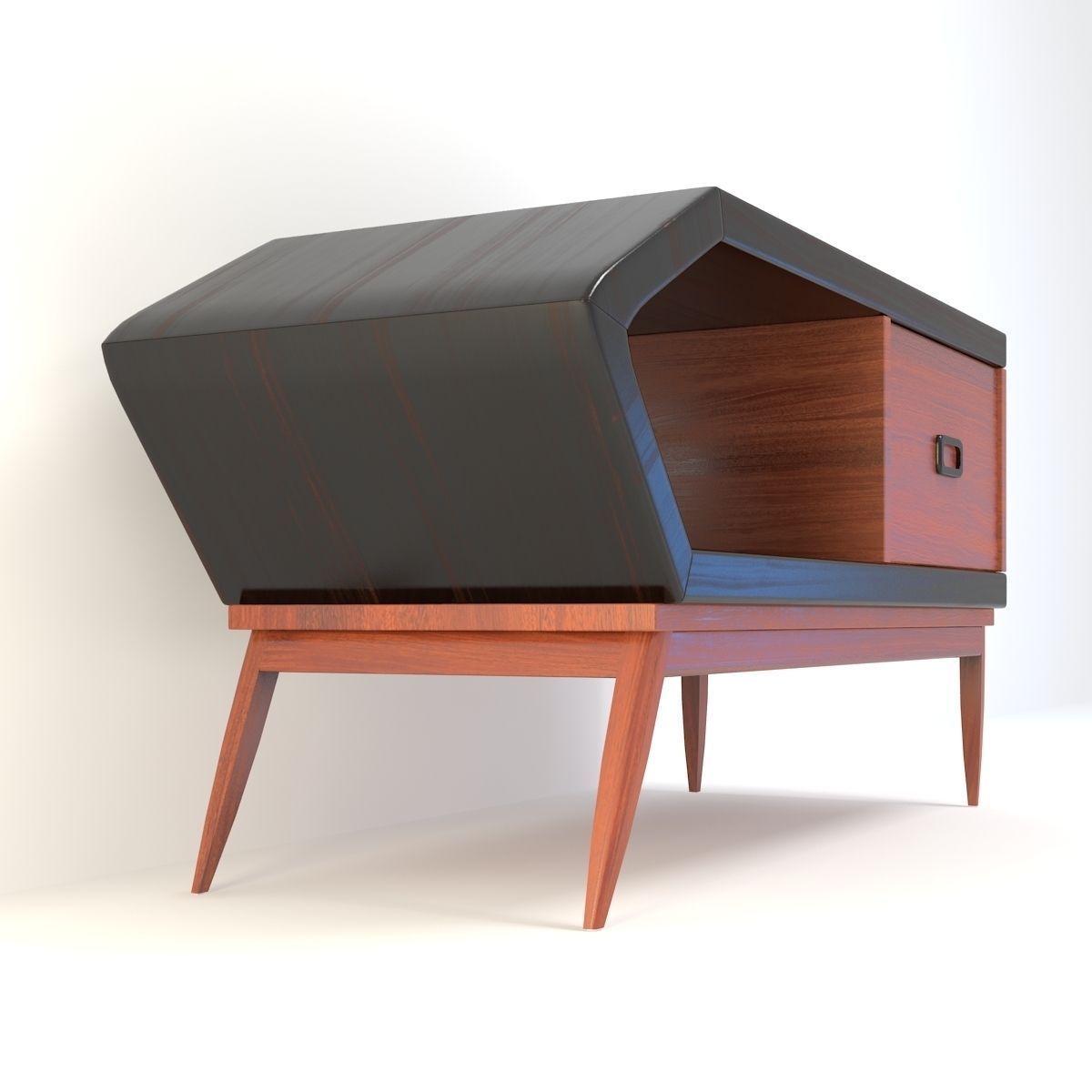 Retro Cupboard 9 3D model_4