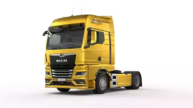 Man TGX 2020 with interior 3D model