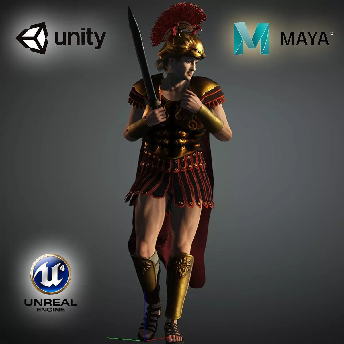  Alexander  High quality character full Rigged and Animated  3D model_0