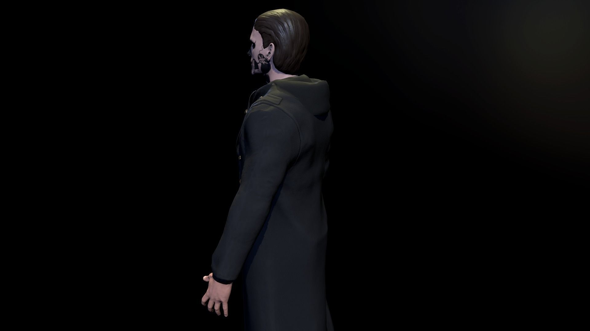 Male character Low-poly 3D model_11