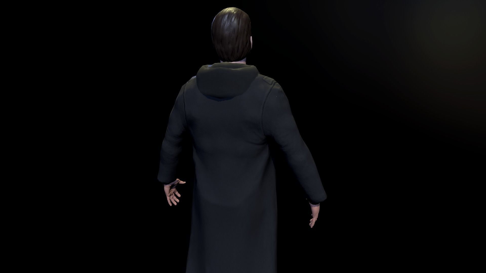 Male character Low-poly 3D model_10