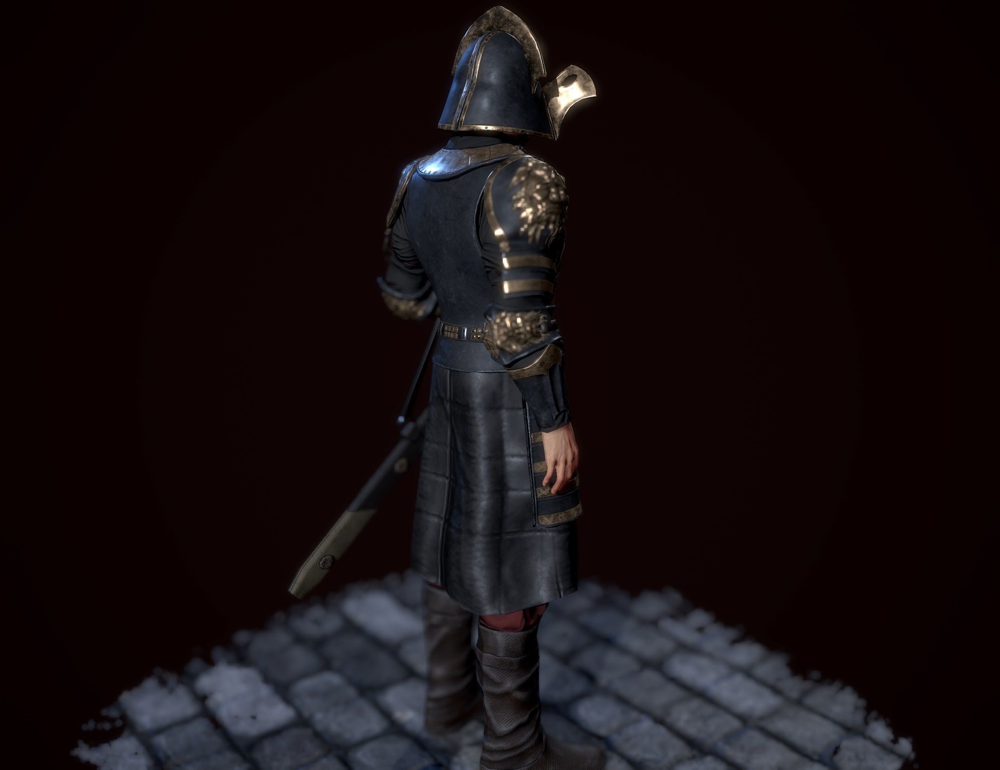 lannister officer Low-poly 3D model_17