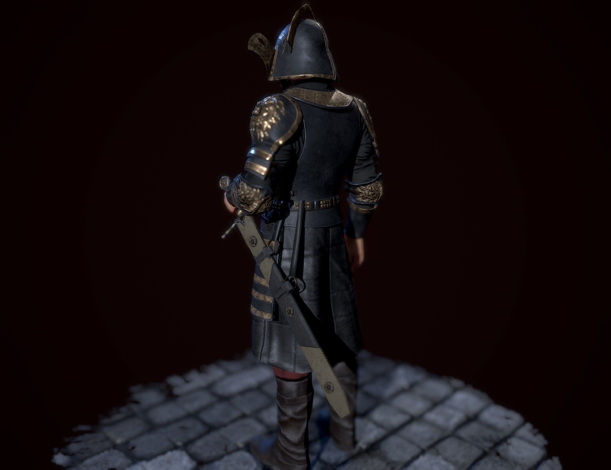 lannister officer Low-poly 3D model_15