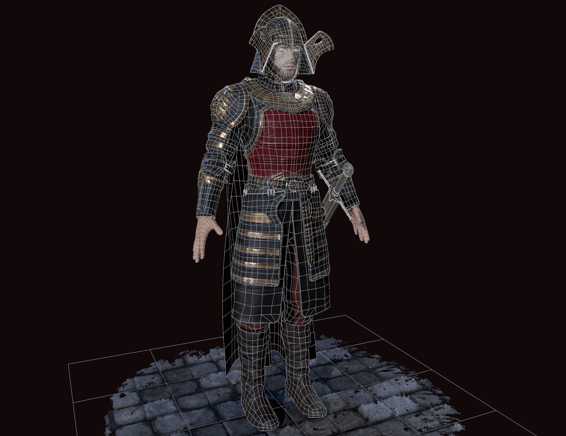 lannister officer Low-poly 3D model_31