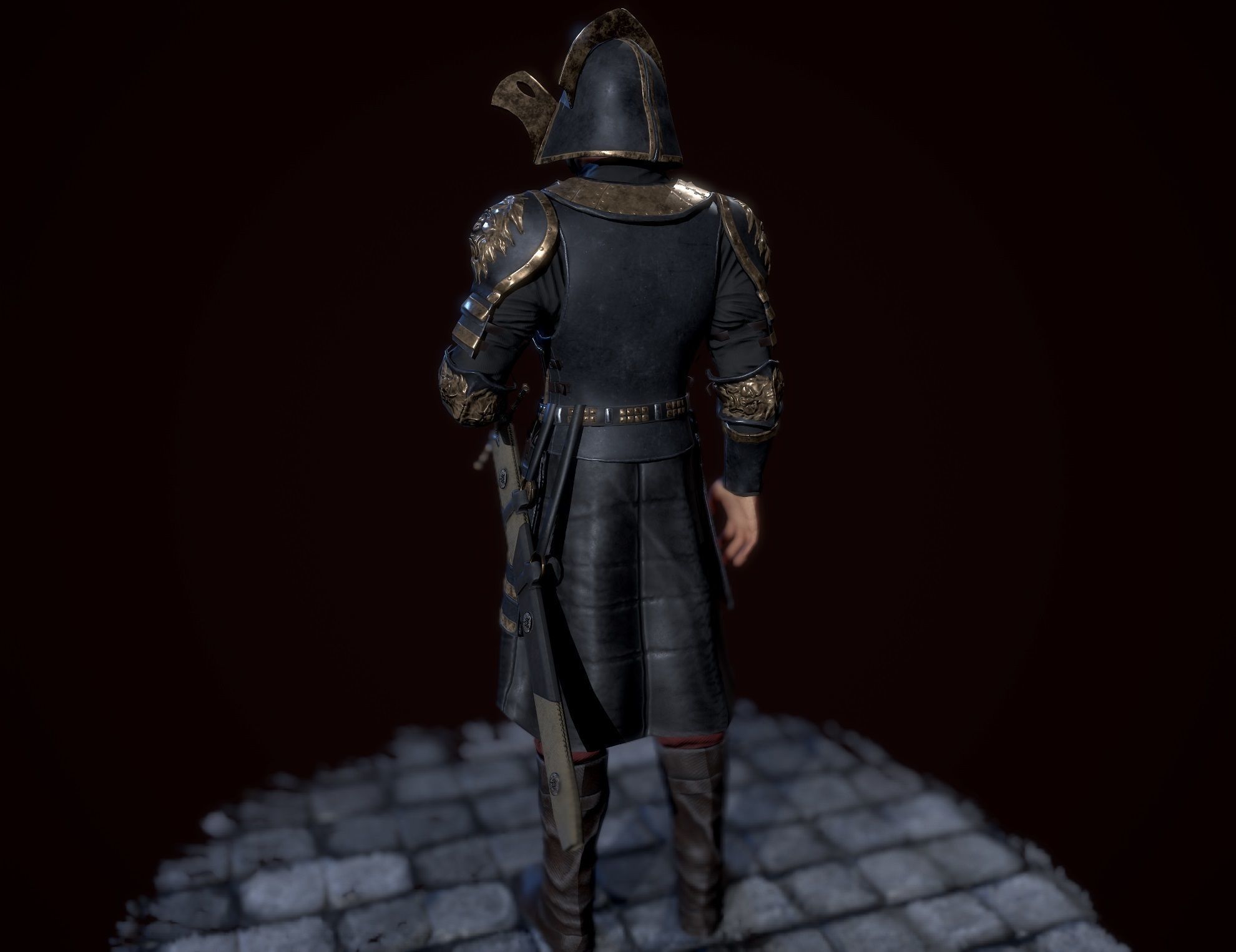 lannister officer Low-poly 3D model_14