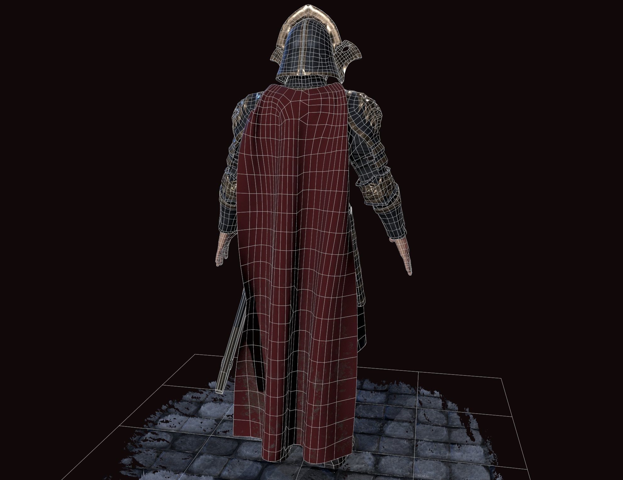 lannister officer Low-poly 3D model_36