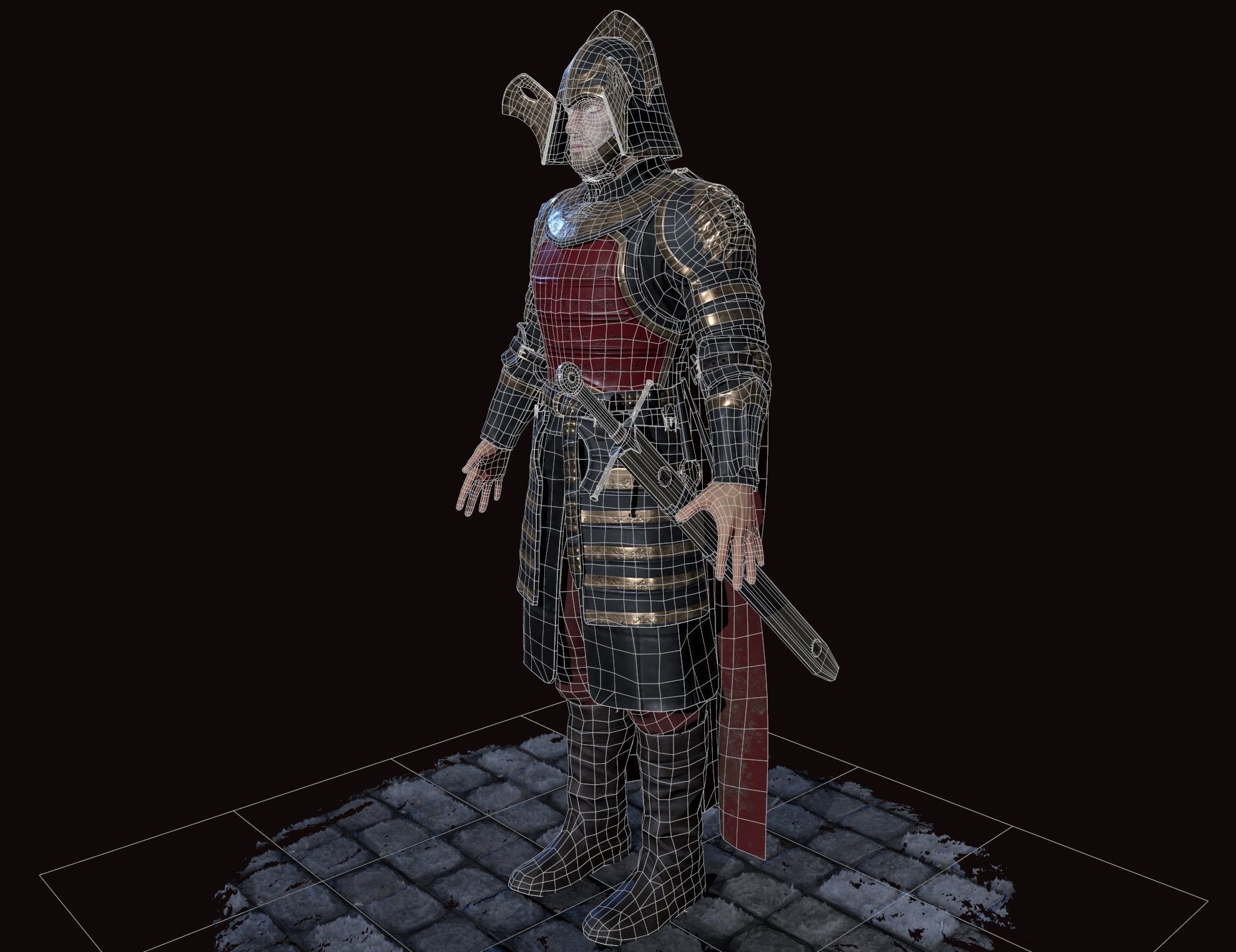 lannister officer Low-poly 3D model_33