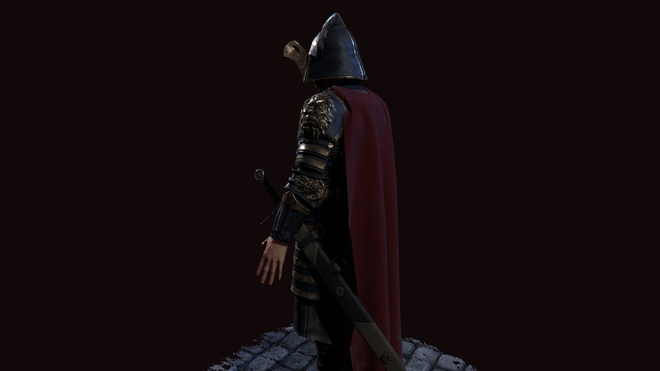 lannister officer Low-poly 3D model_2