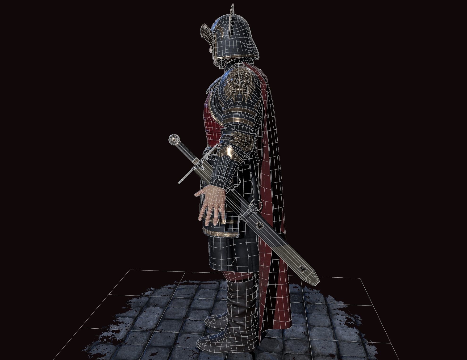 lannister officer Low-poly 3D model_35
