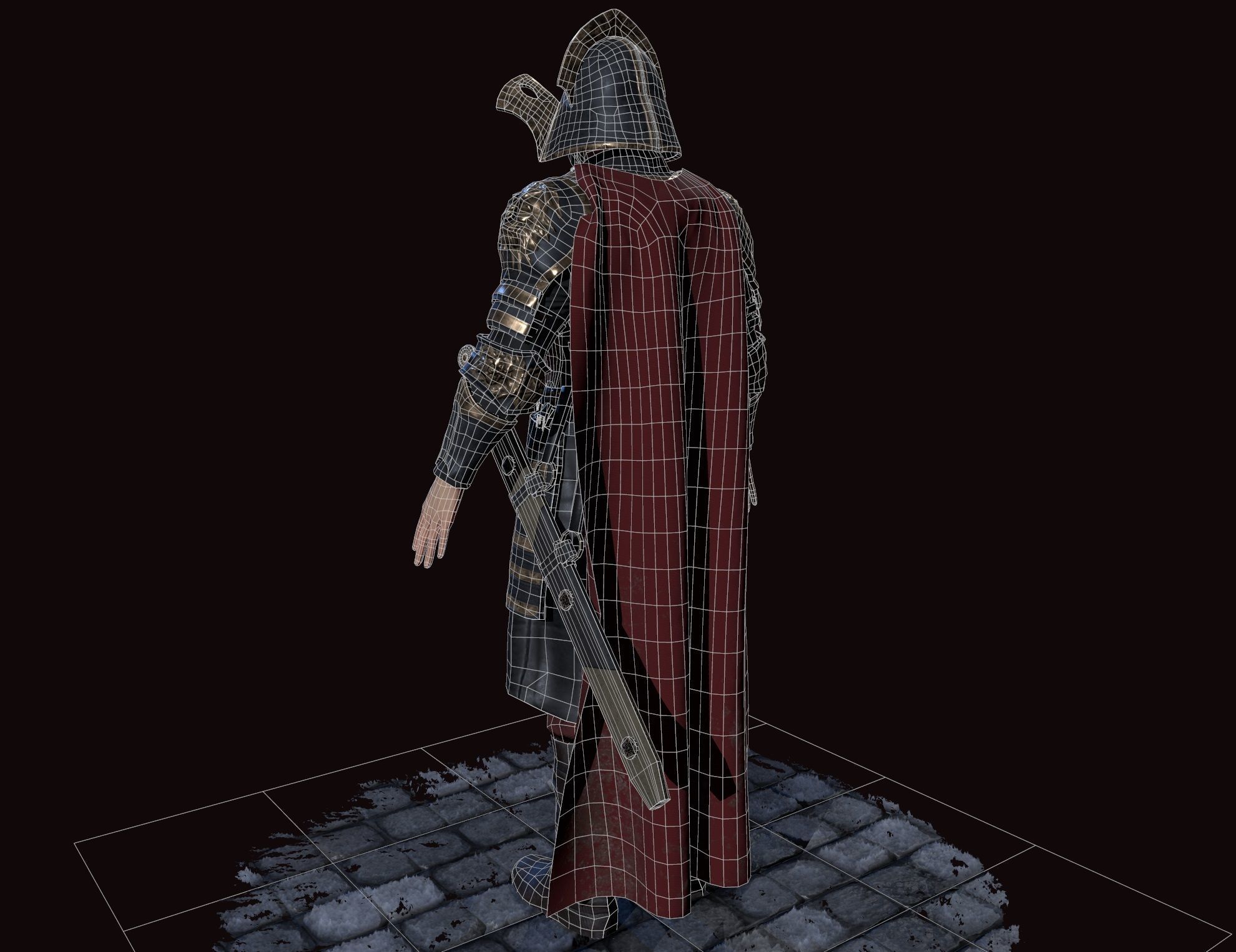 lannister officer Low-poly 3D model_32