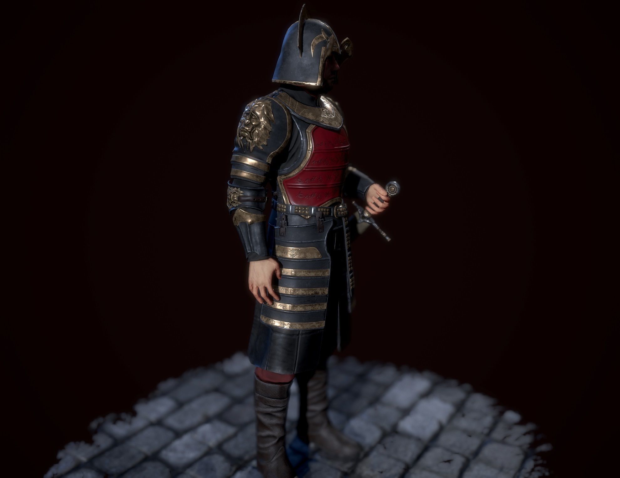 lannister officer Low-poly 3D model_21