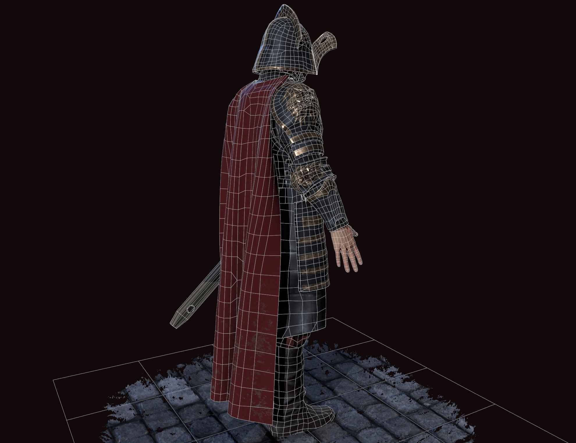 lannister officer Low-poly 3D model_37
