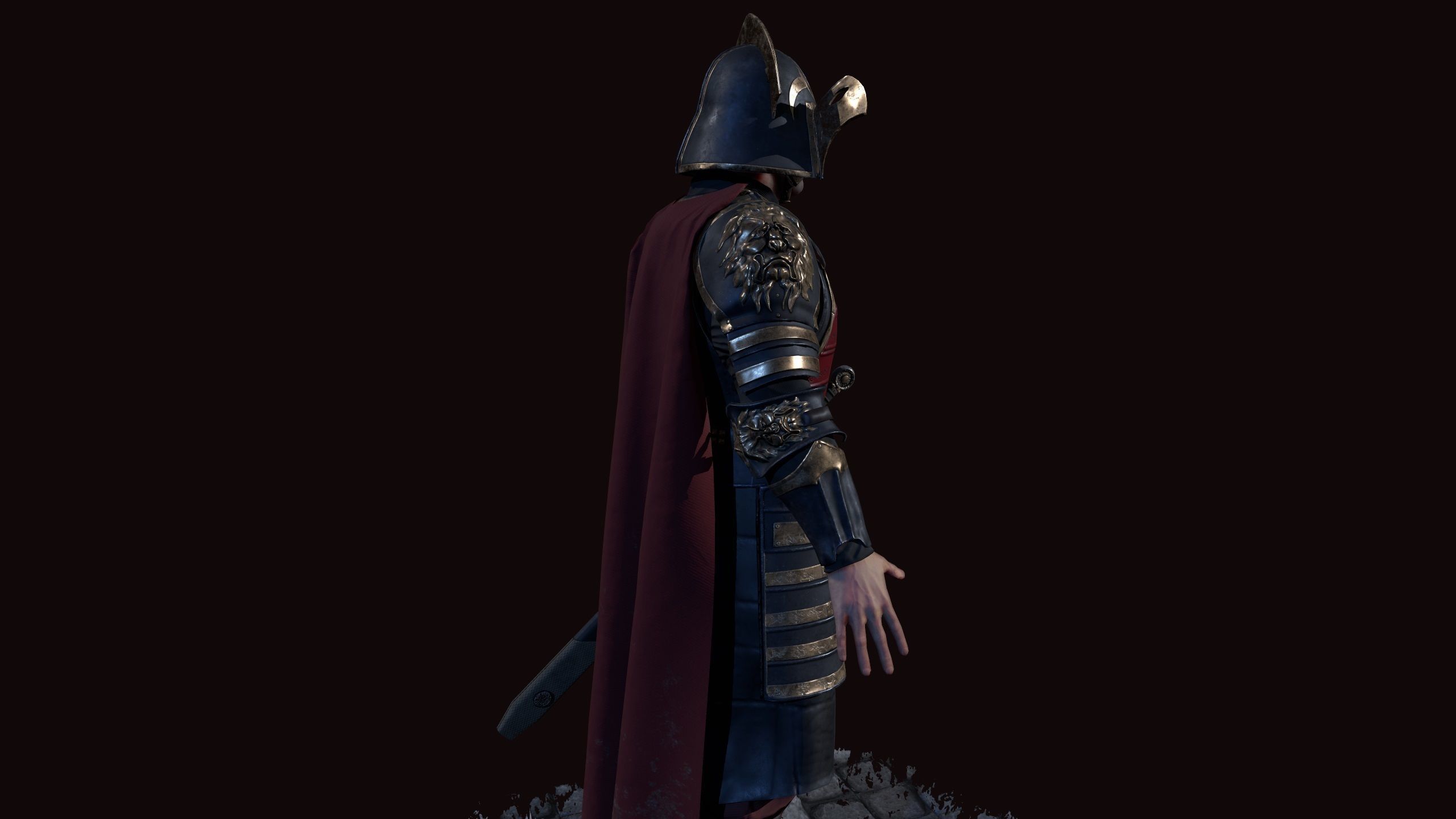lannister officer Low-poly 3D model_3