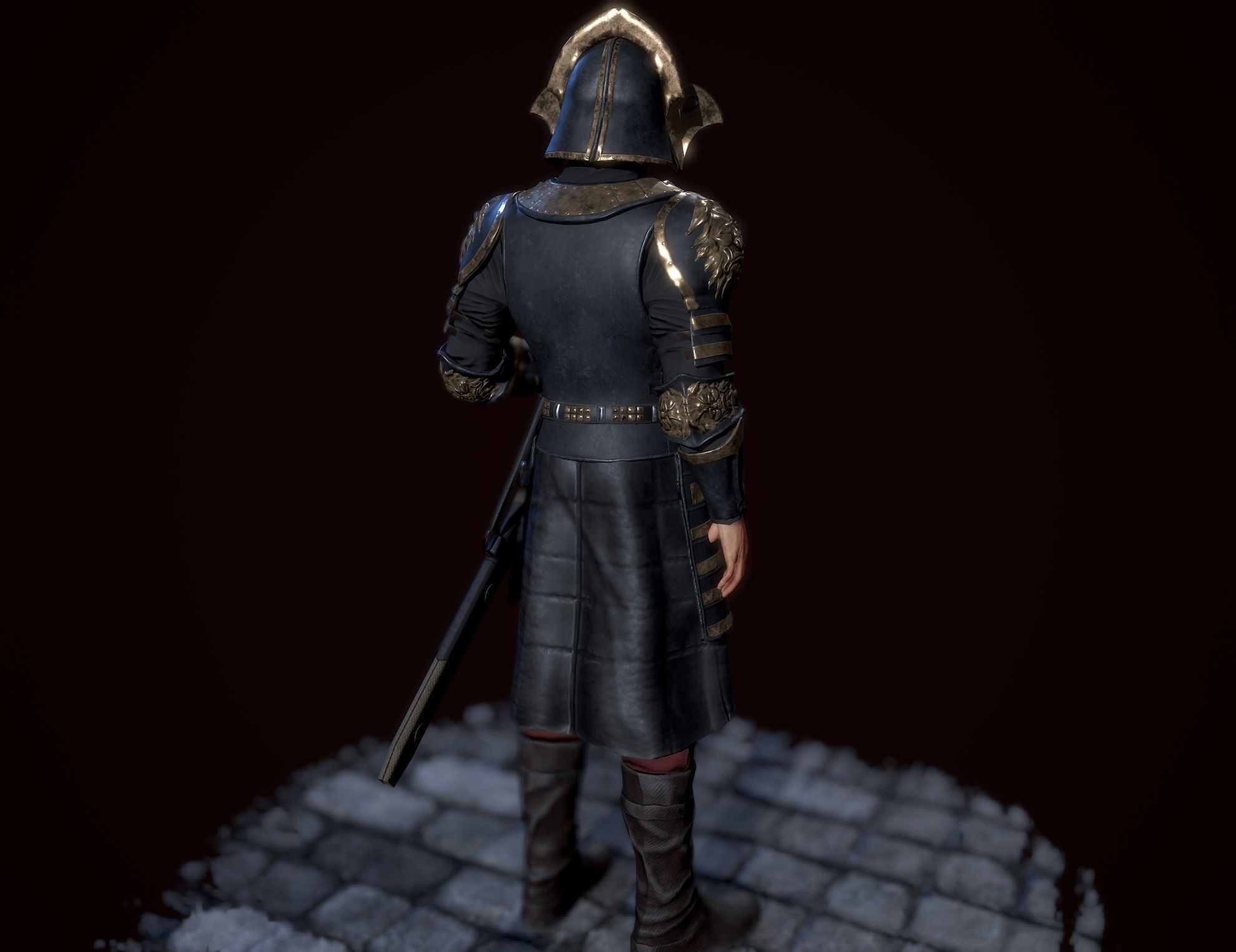 lannister officer Low-poly 3D model_16