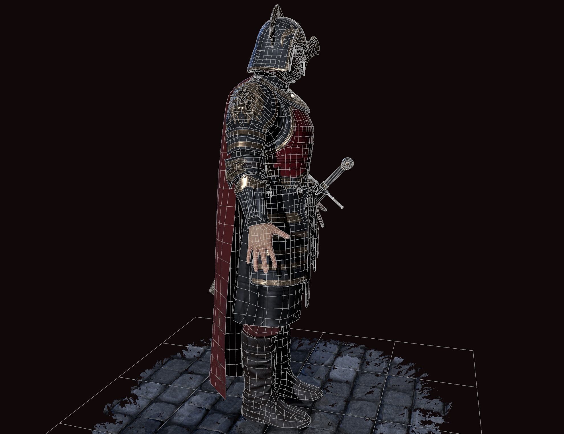 lannister officer Low-poly 3D model_30