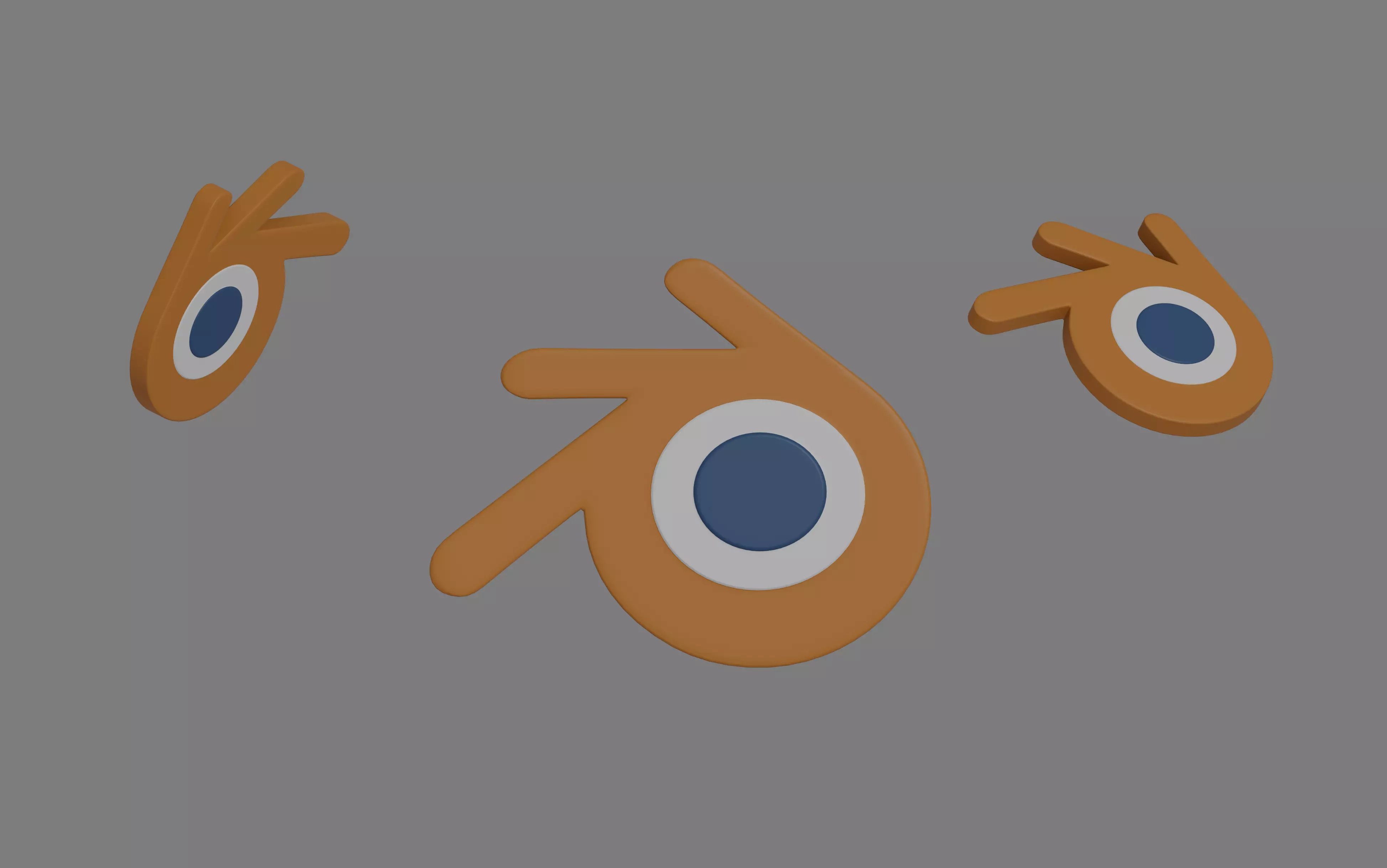 Blender Logo 3D model_0