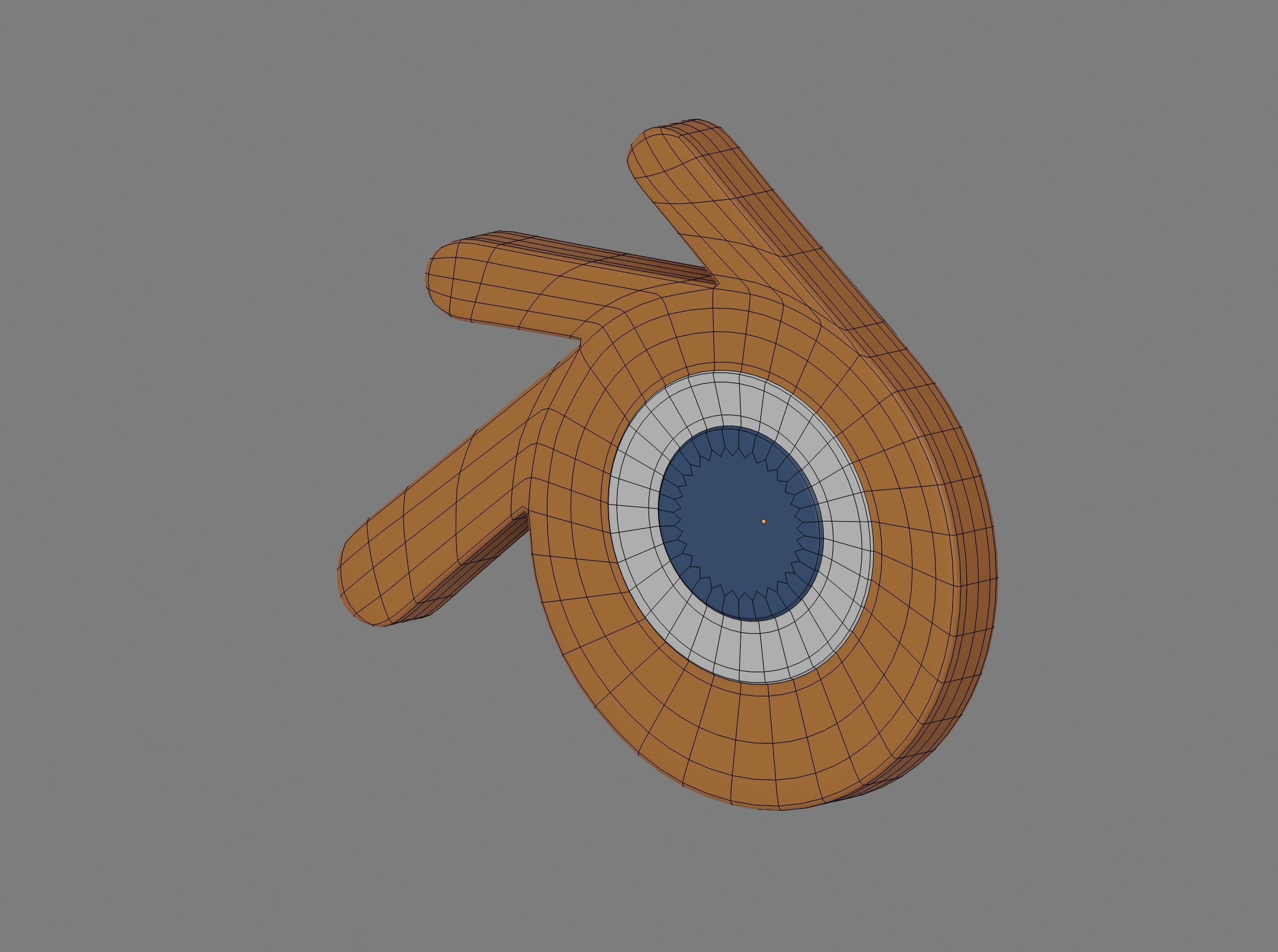 Blender Logo 3D model_9