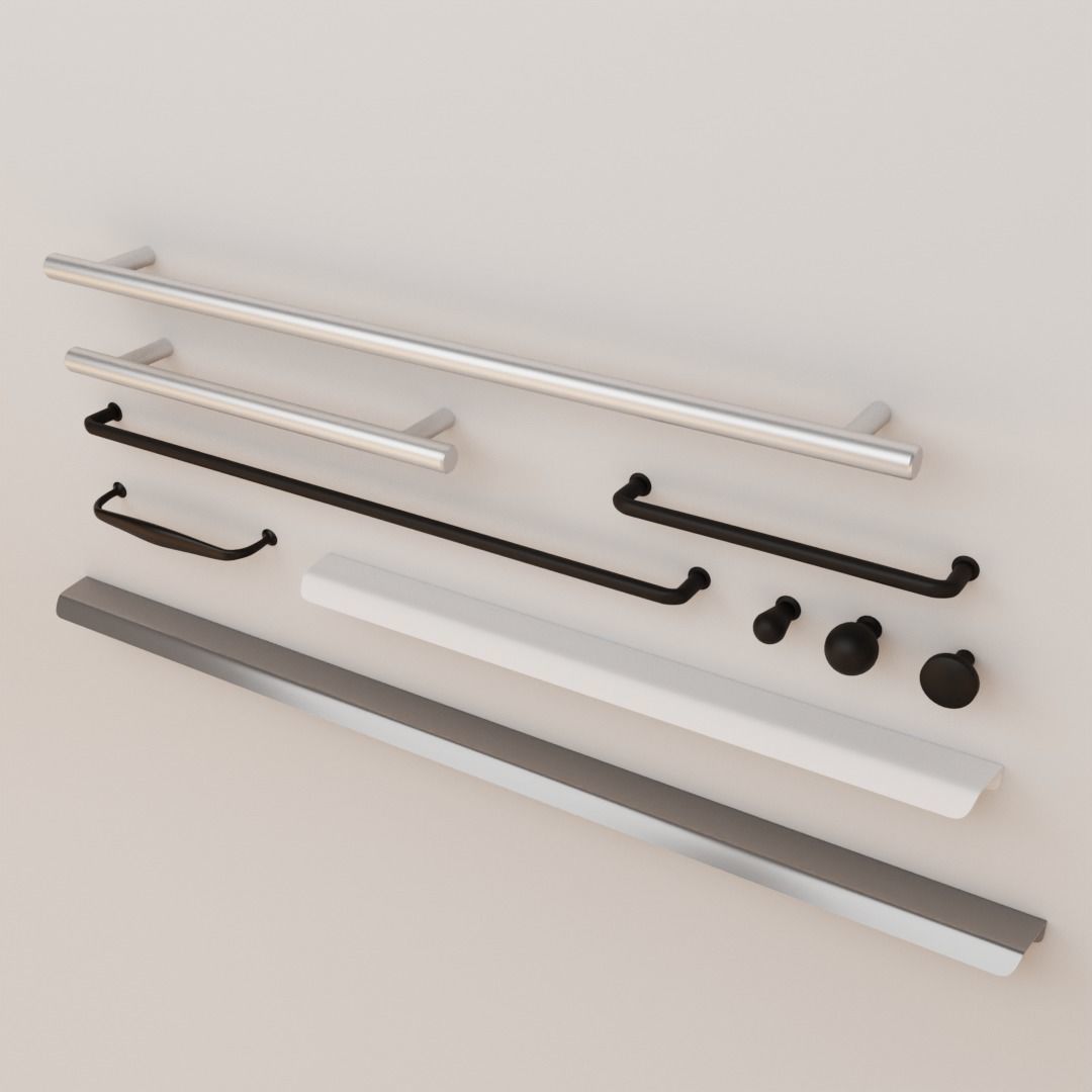 Ikea Handles and Knobs pack1 3D model_12
