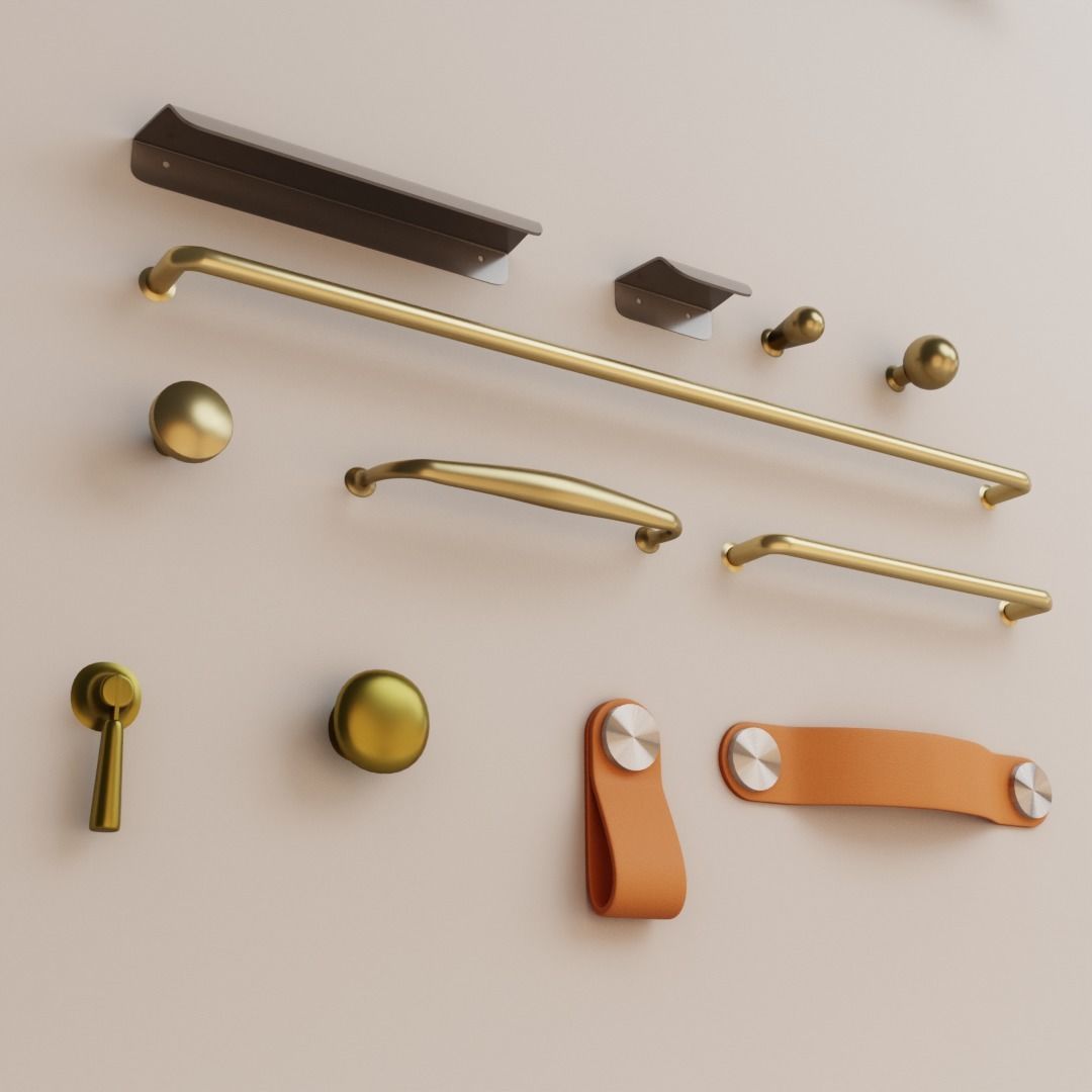 Ikea Handles and Knobs pack1 3D model_8