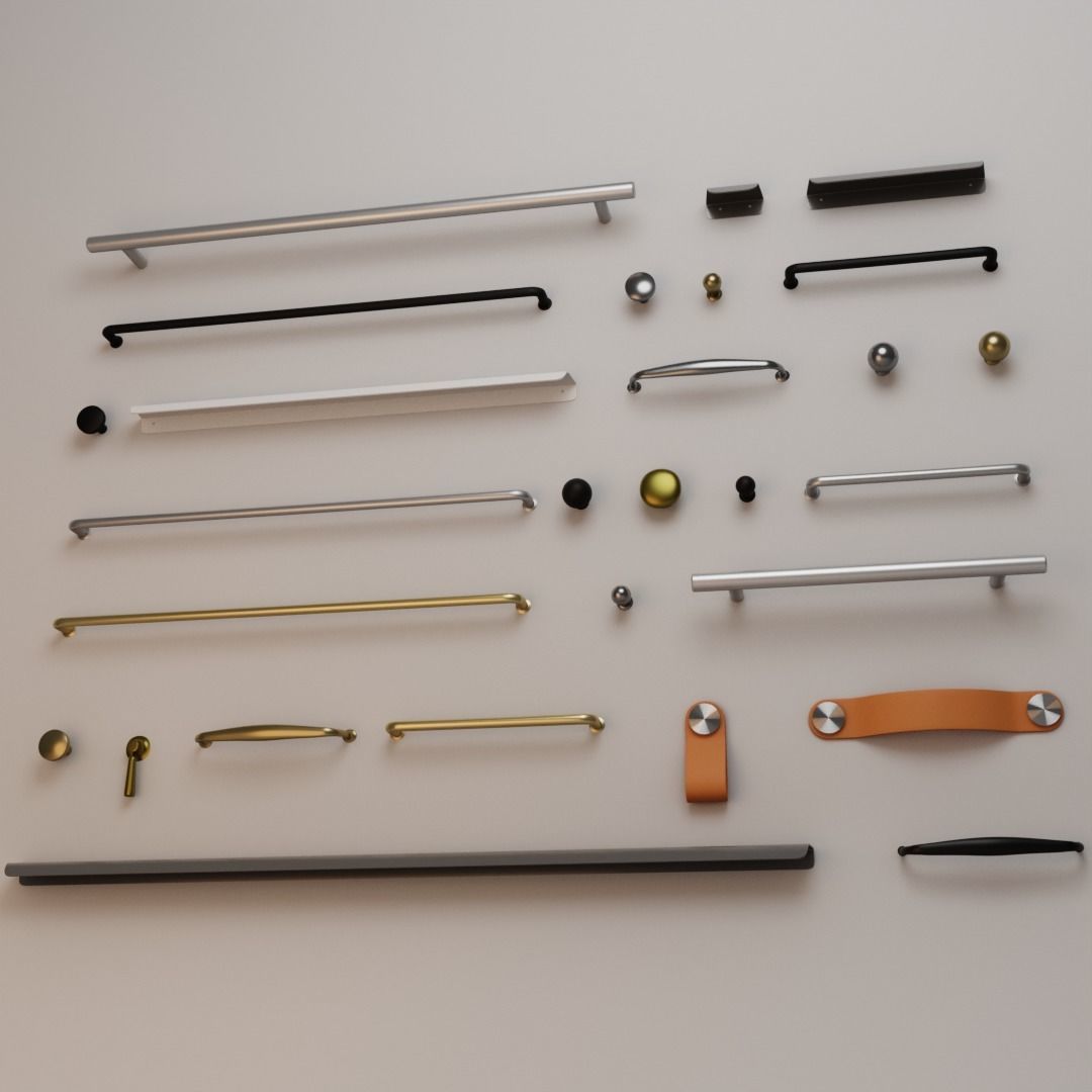 Ikea Handles and Knobs pack1 3D model_13