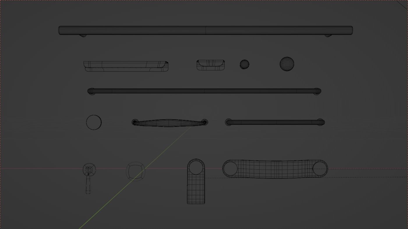 Ikea Handles and Knobs pack1 3D model_17
