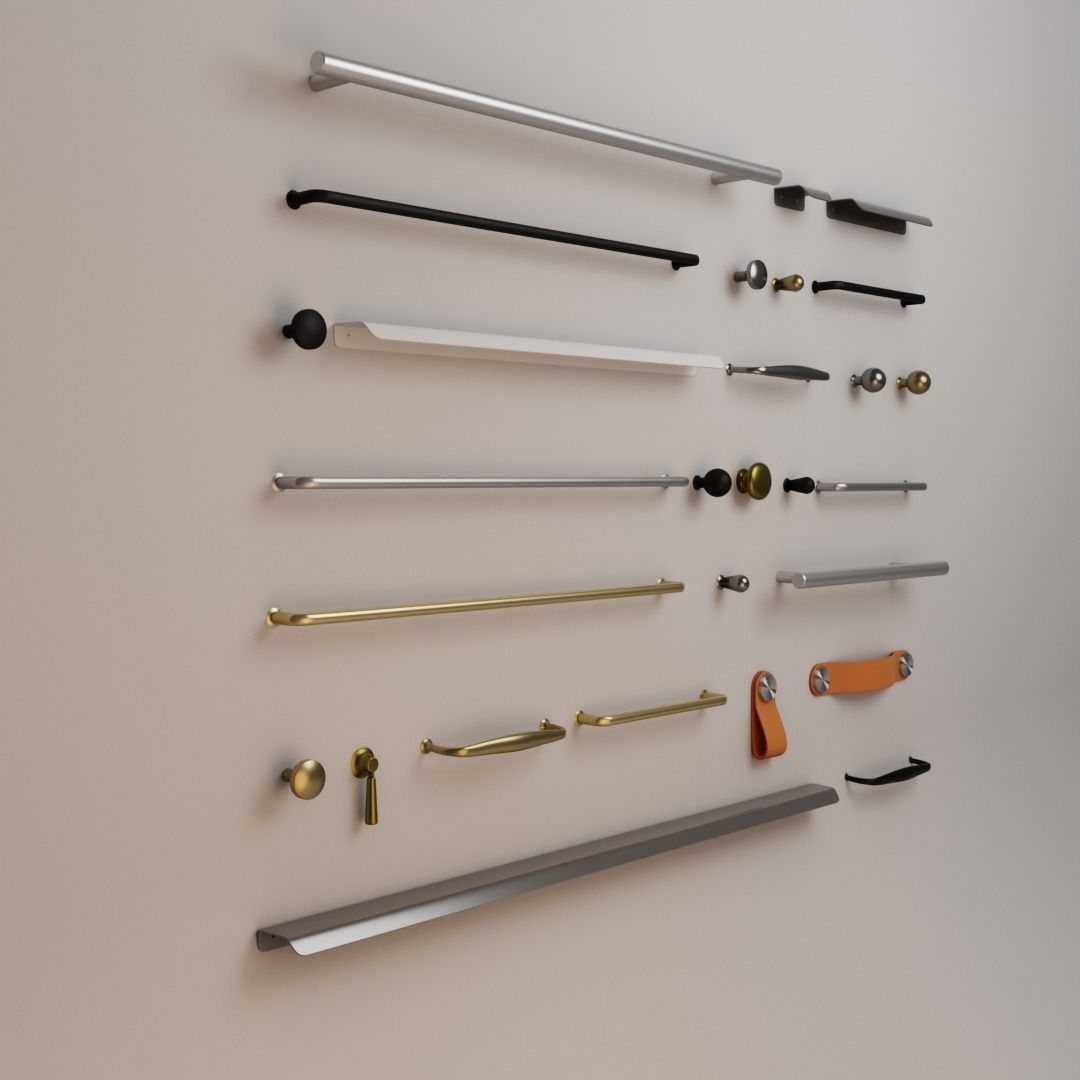 Ikea Handles and Knobs pack1 3D model_11