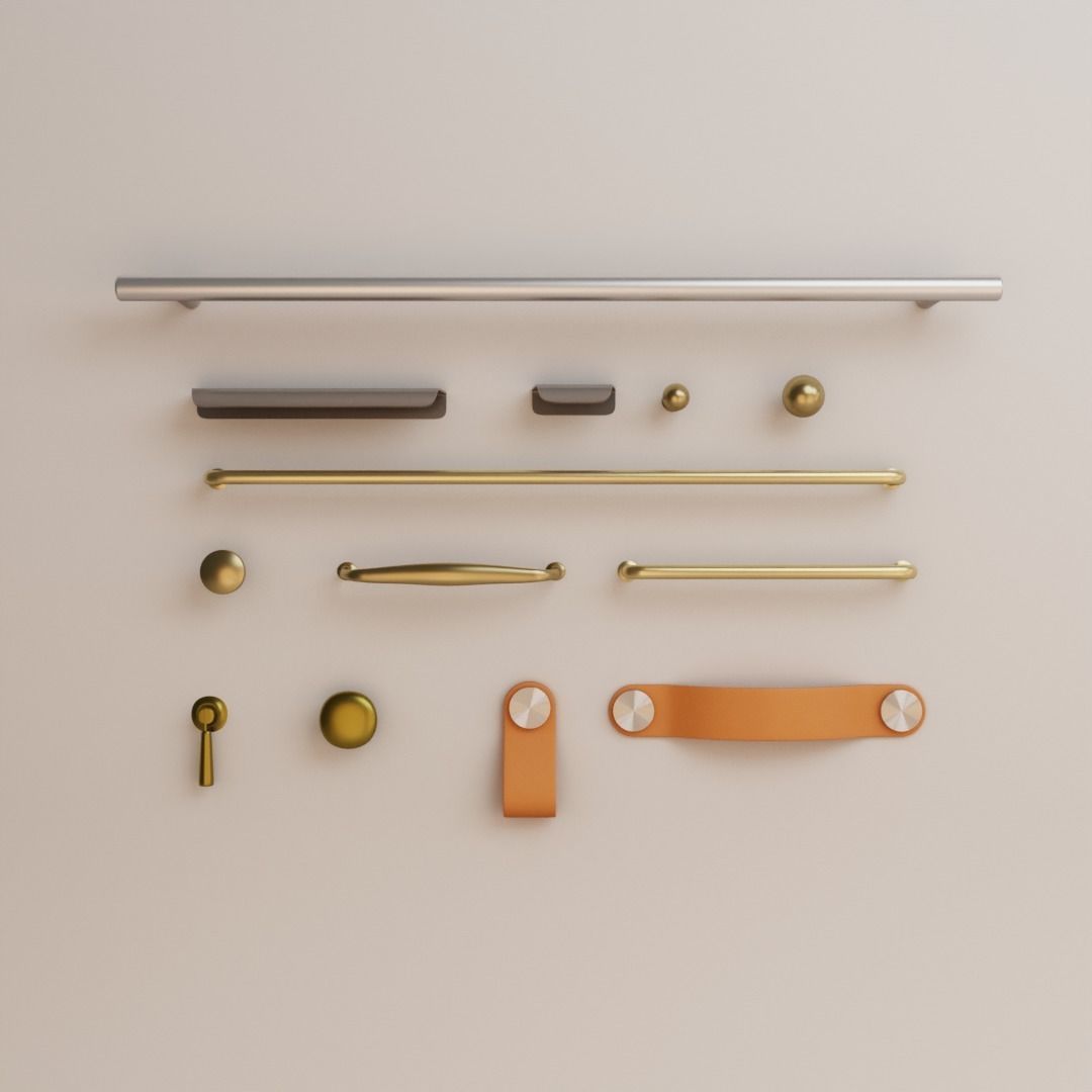 Ikea Handles and Knobs pack1 3D model_5