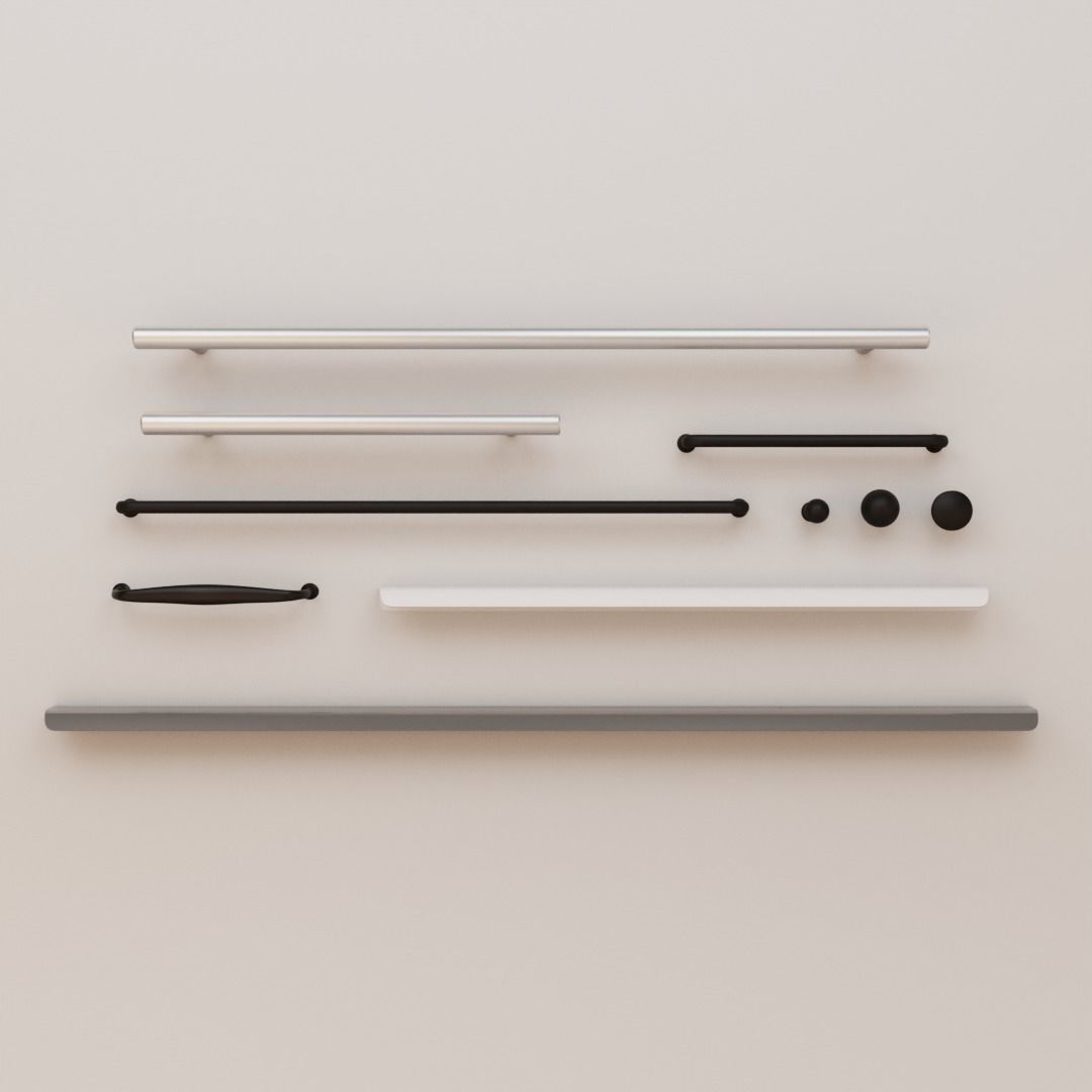 Ikea Handles and Knobs pack1 3D model_6