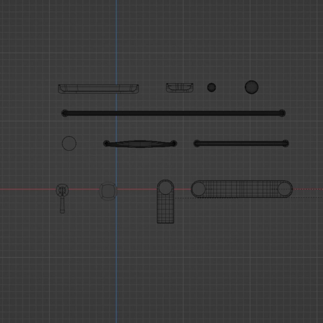 Ikea Handles and Knobs pack1 3D model_20