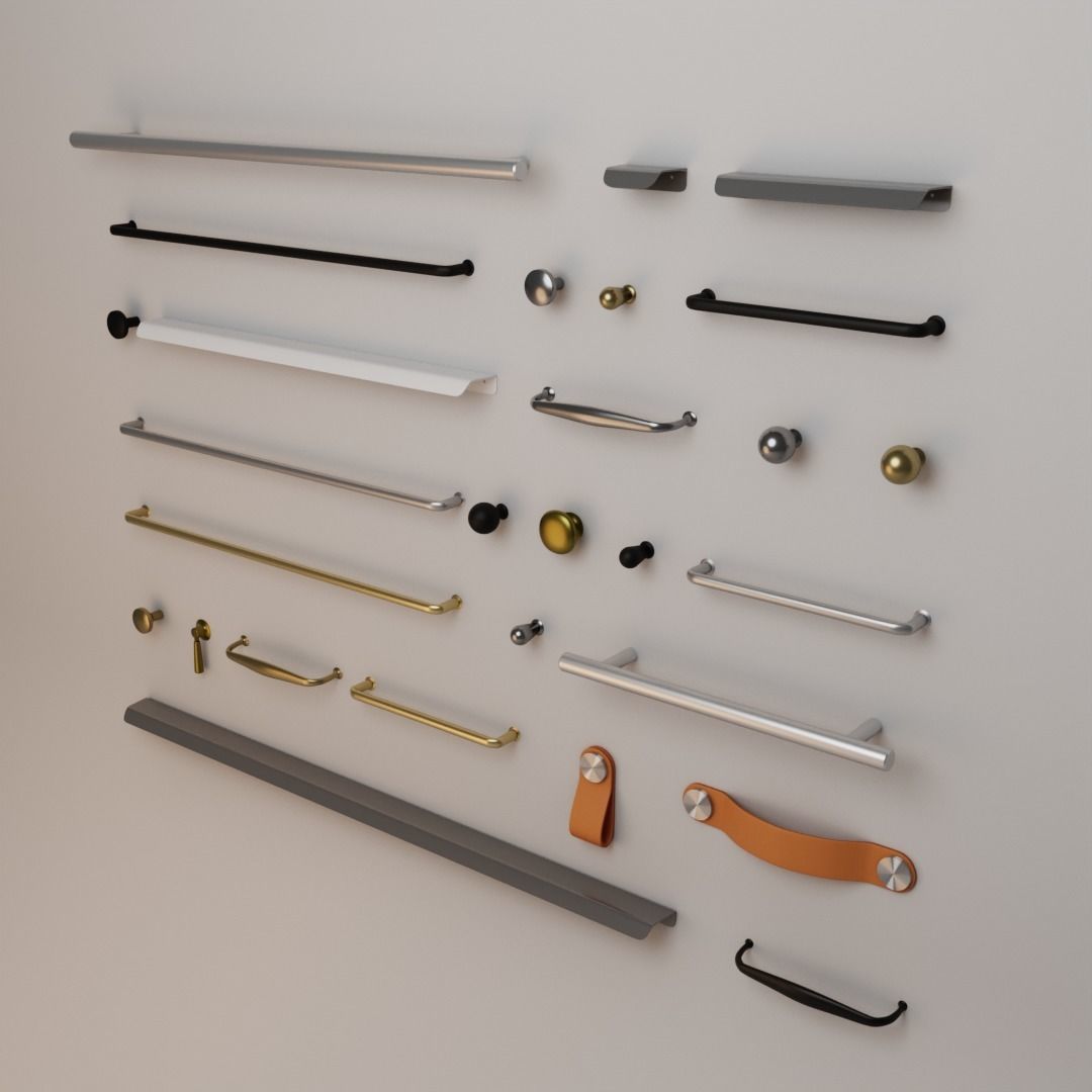 Ikea Handles and Knobs pack1 3D model_10