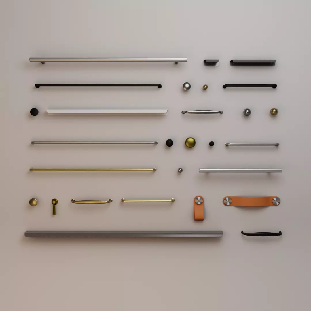 Ikea Handles and Knobs pack1 3D model_0