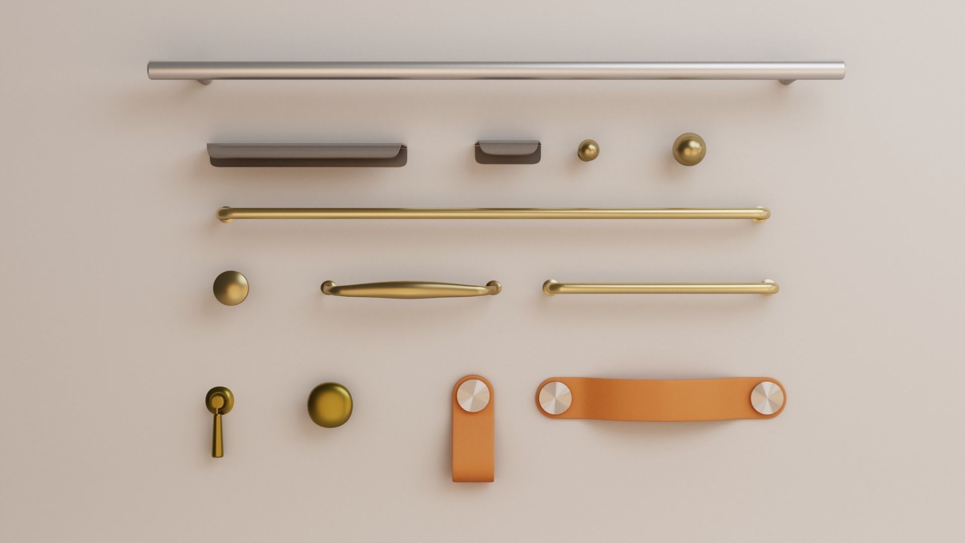 Ikea Handles and Knobs pack1 3D model_2