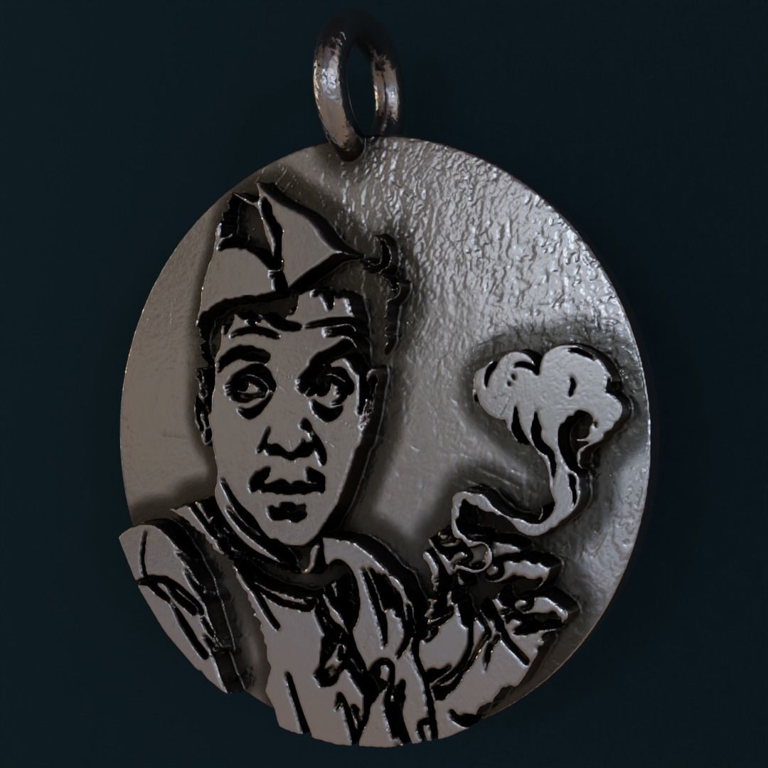Cantinflas pendant 3D print model_1