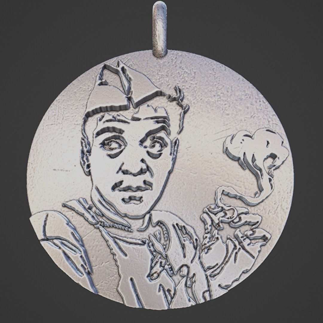 Cantinflas pendant 3D print model_2