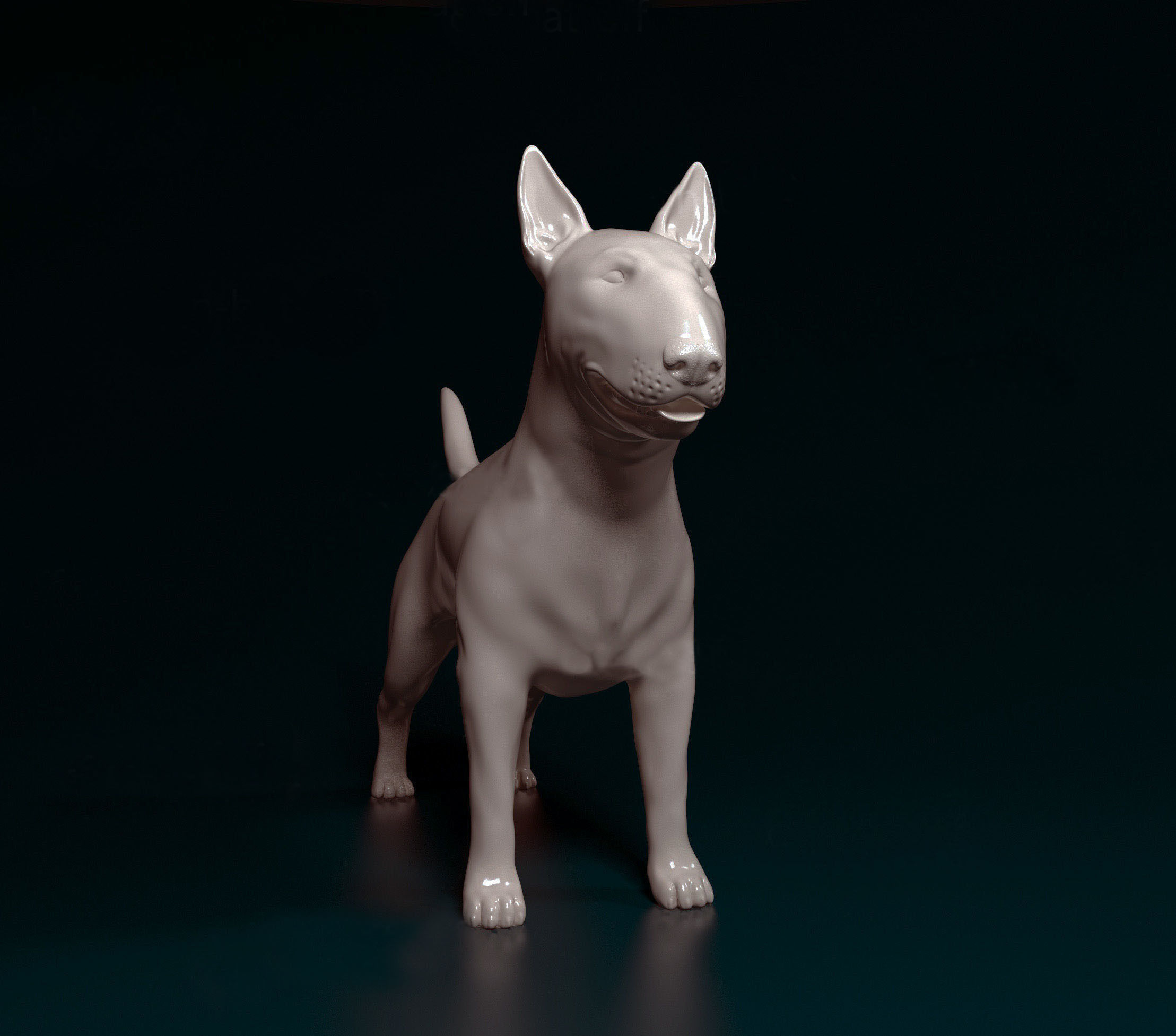 Bull terrier 3D print model_2