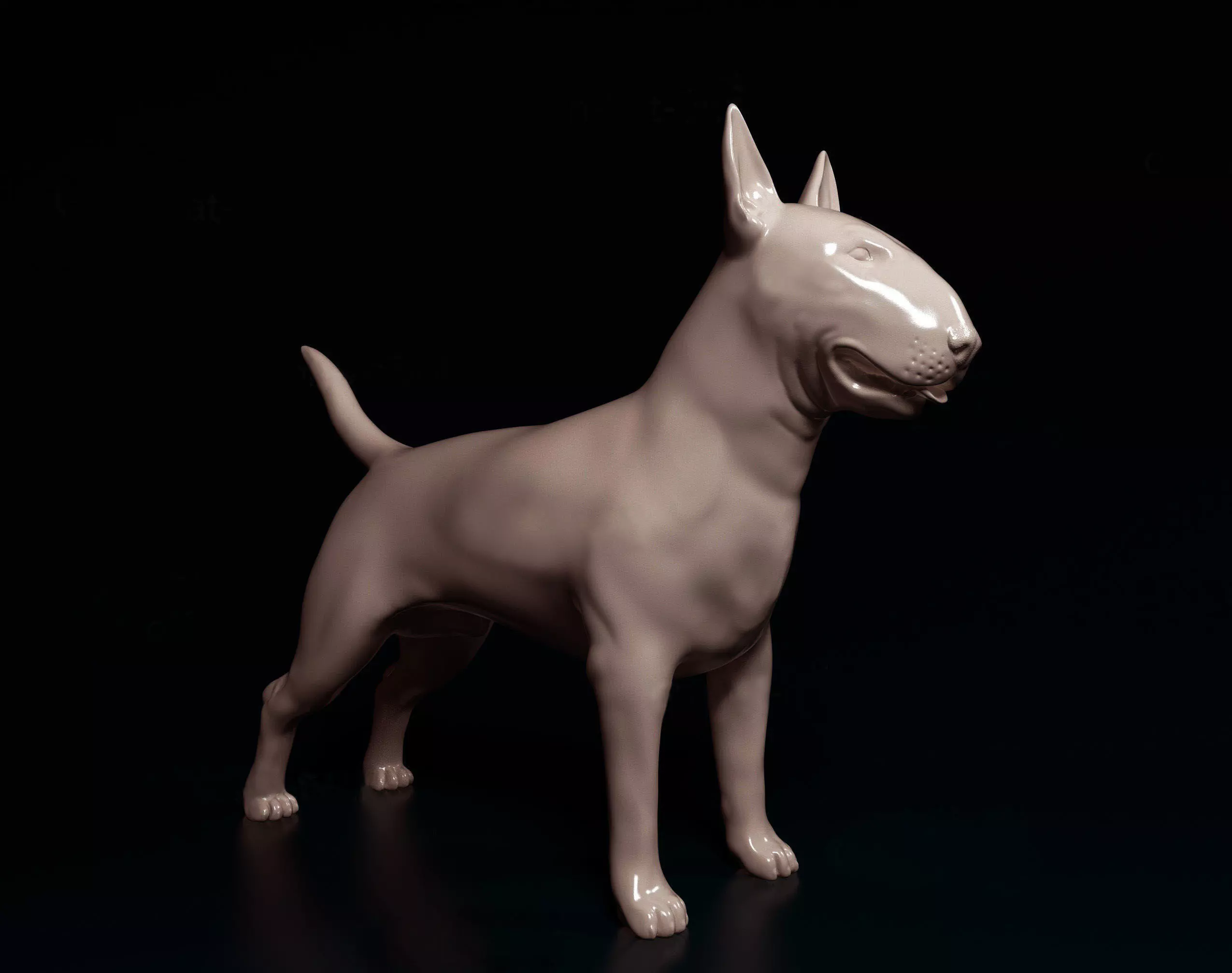 Bull terrier 3D print model_0