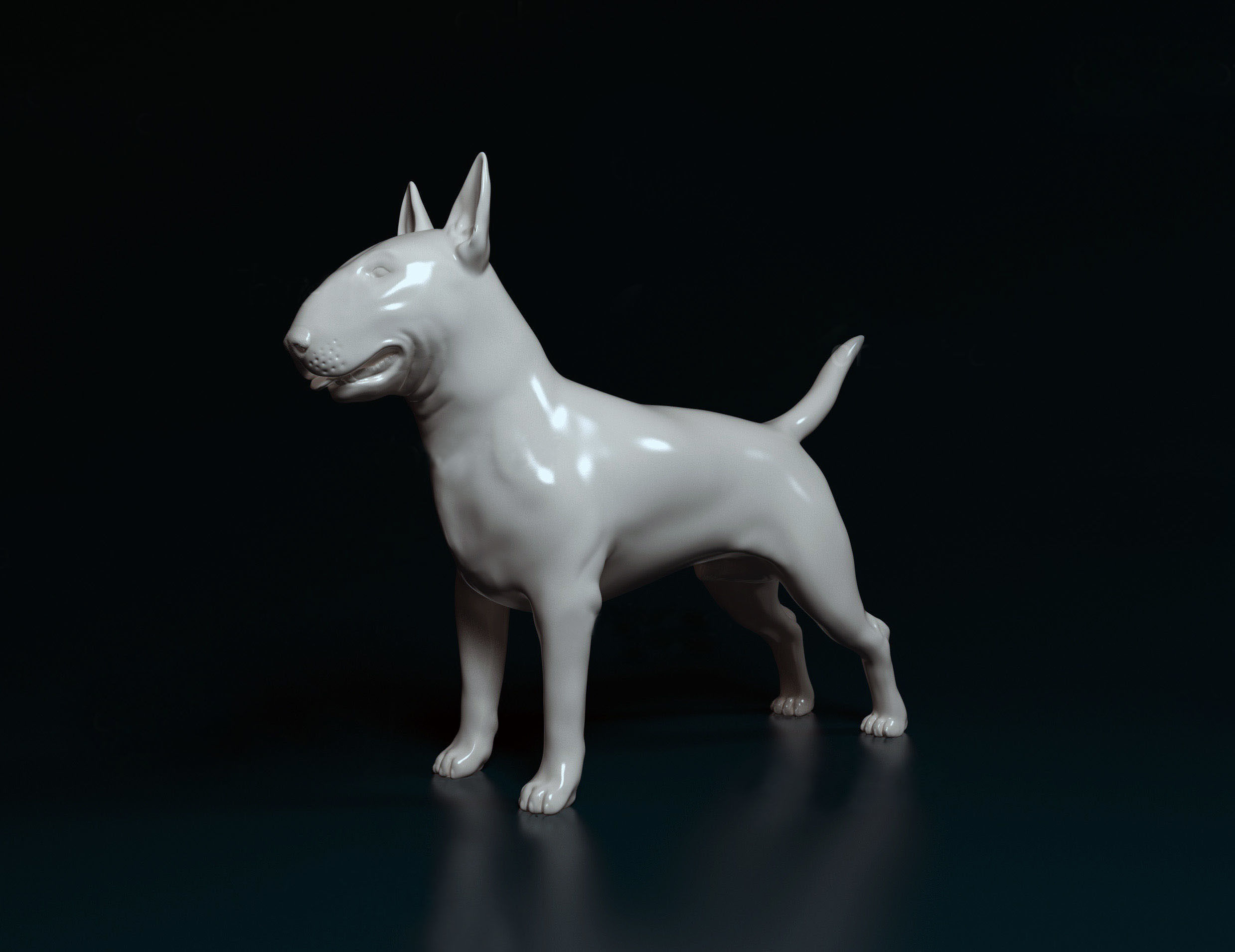 Bull terrier 3D print model_1